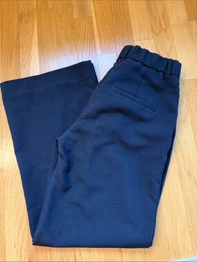 Abercrombie & Fitch A&F Sloane Tailored Wide Leg Pant Black Waist 26 Short